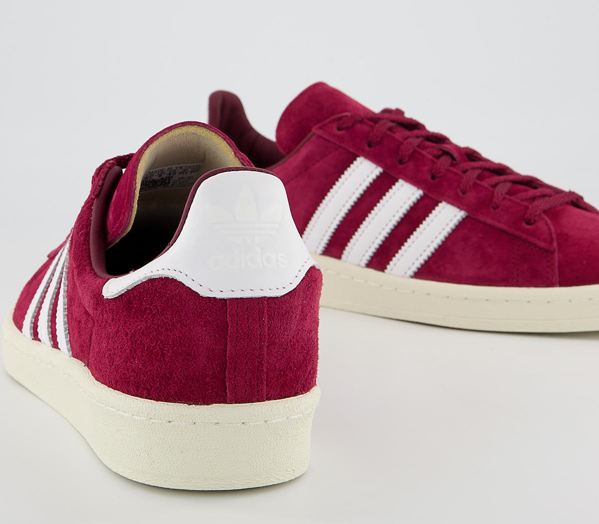 adidas Campus 80s Trainers adidas Campus 80s Trainers Burgundy White Off White
