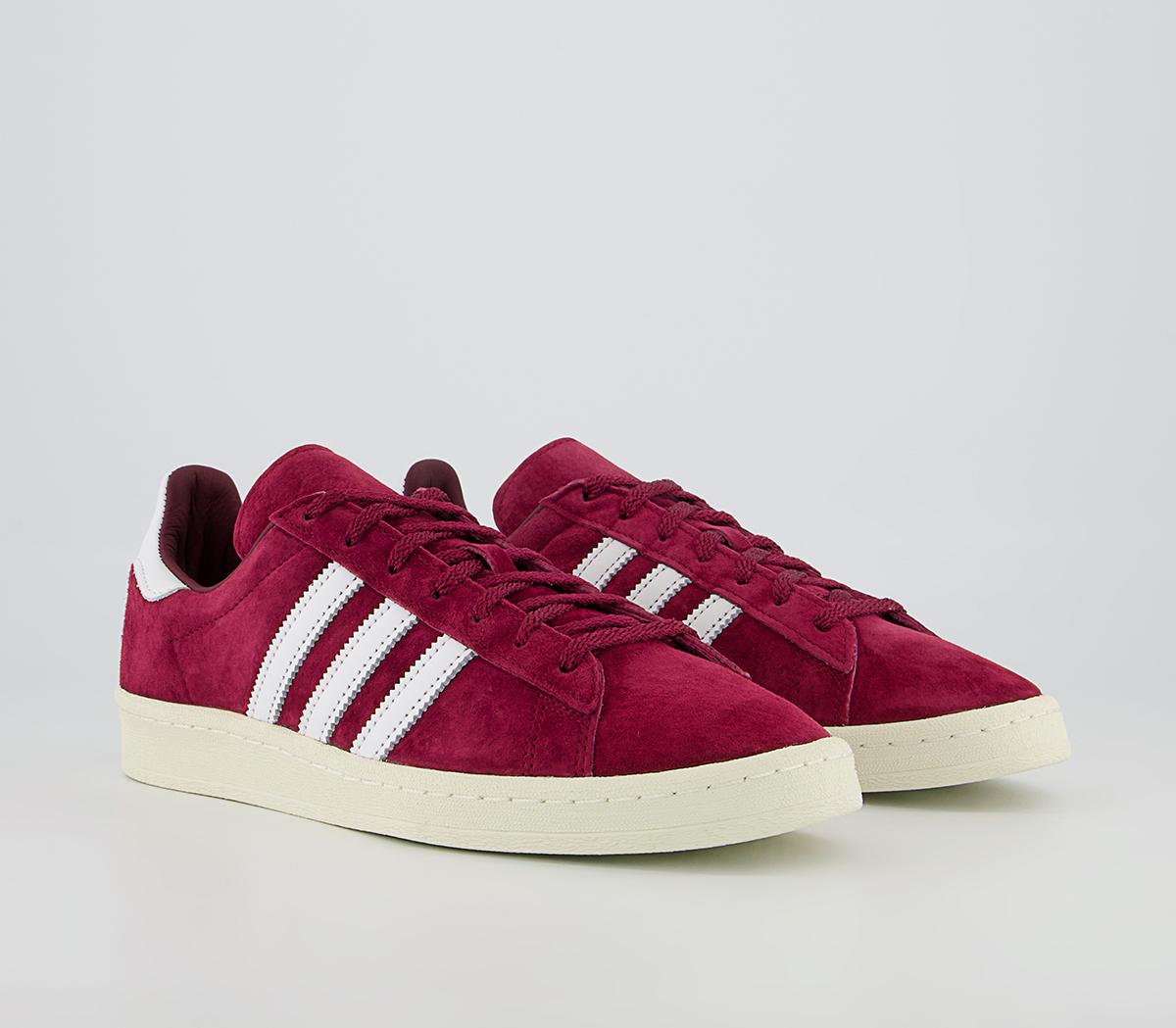 adidas Campus 80s Trainers adidas Campus 80s Trainers Burgundy White Off White