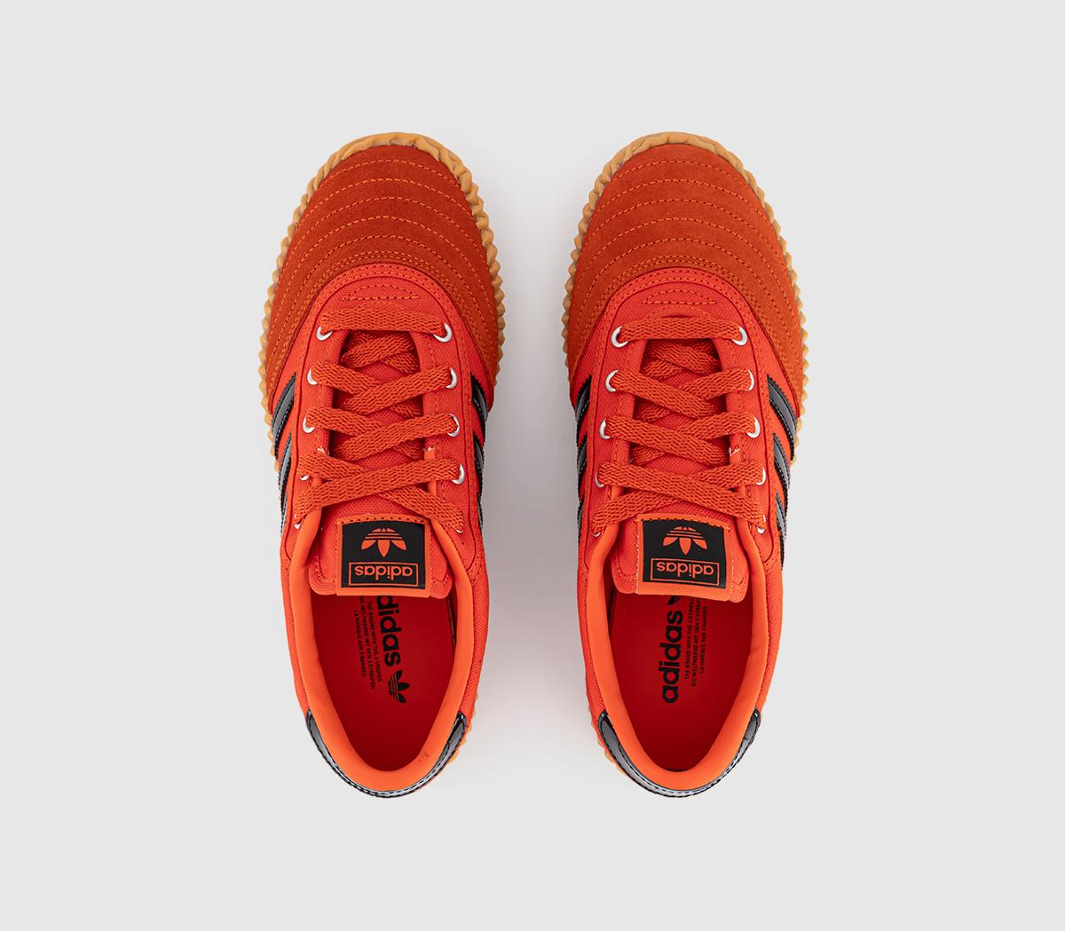 adidas Volley Plimsole Trainers Collegiate Orange Core Black