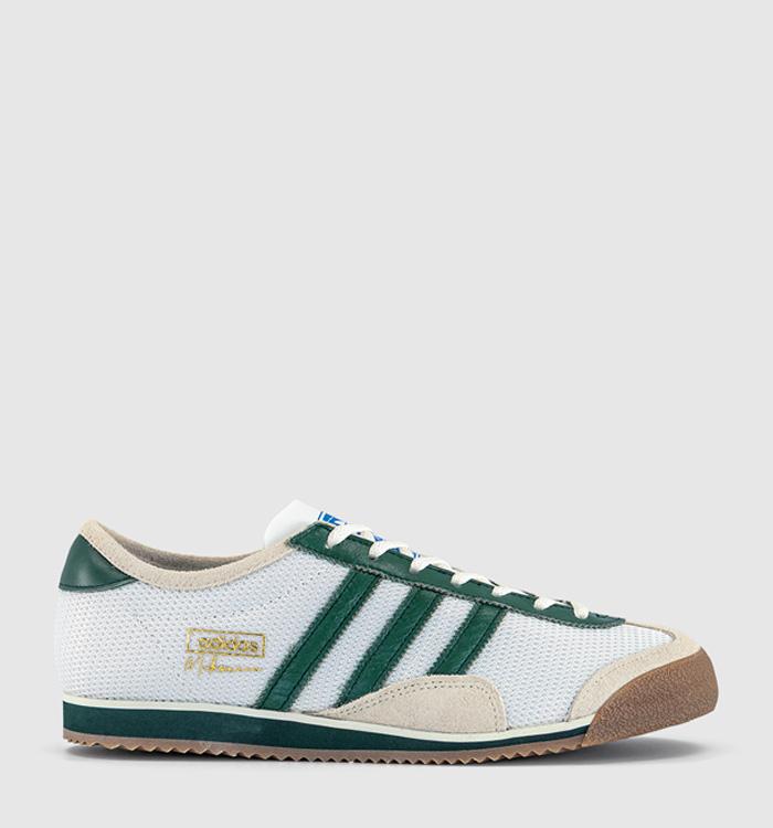 adidas Melbourne Trainers Up There White Dark Green Off White