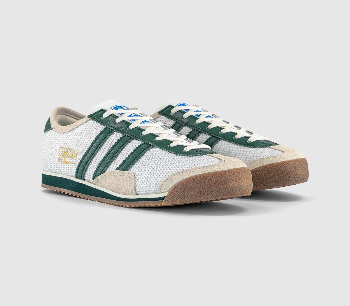 adidasMelbourne TrainersUp There White Dark Green Off White