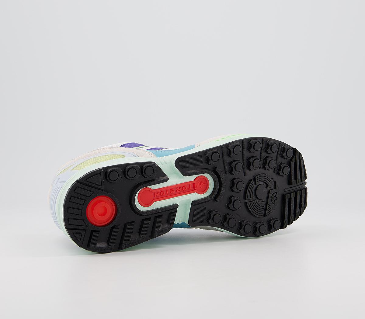 adidasZx 8000 TrainersWhite Purple Light Aqua