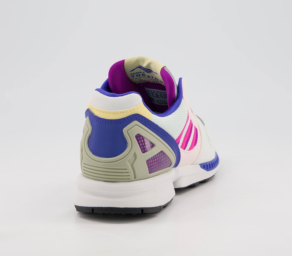 adidas Zx 8000 Trainers White Green Pink