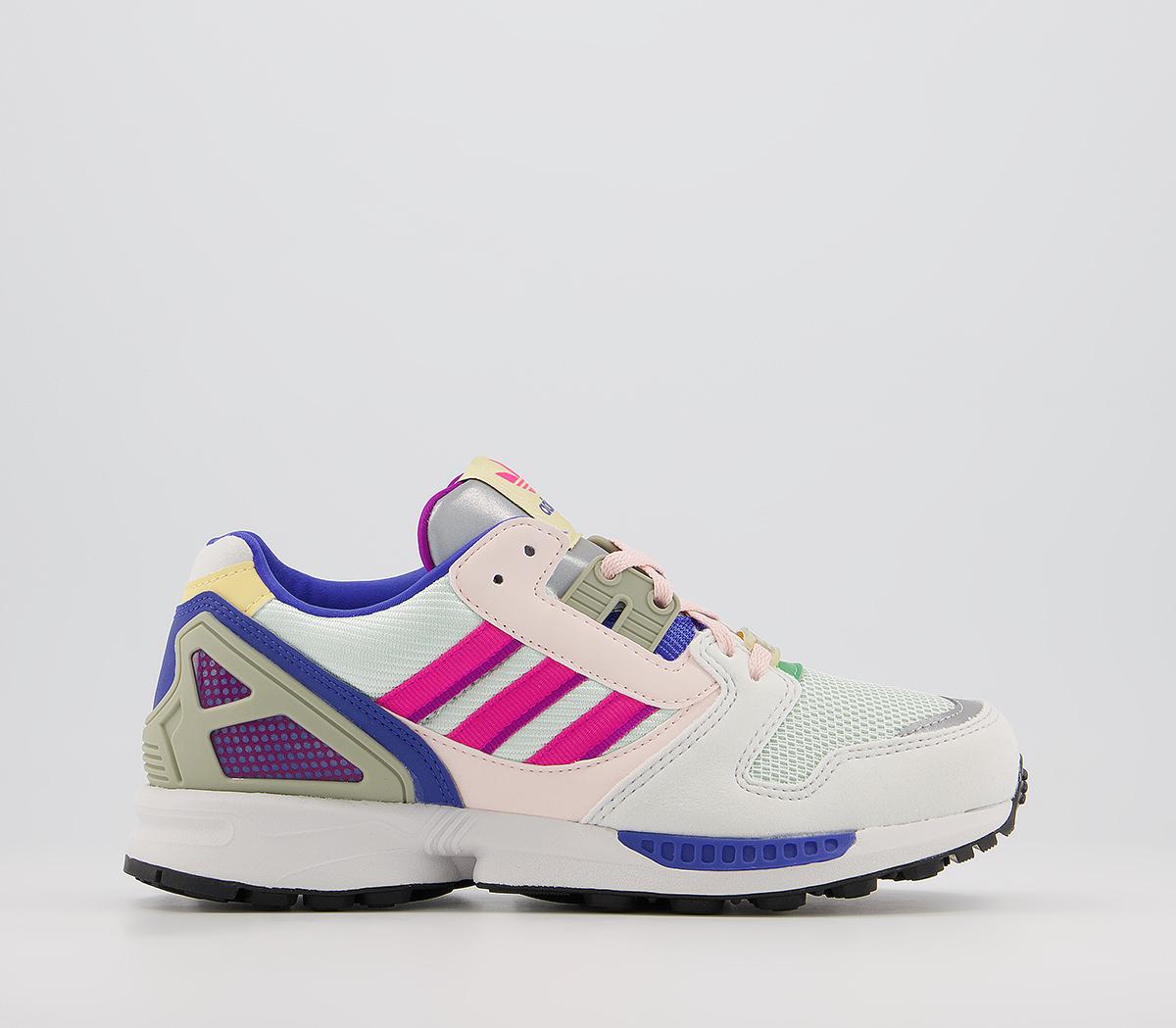 adidasZx 8000 TrainersWhite Green Pink