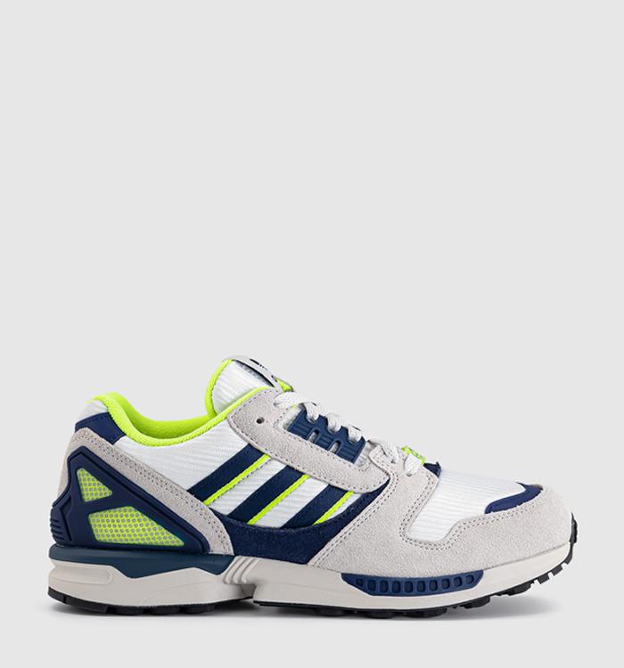 adidas ZX 8000 Trainers White Dark Blue Grey One