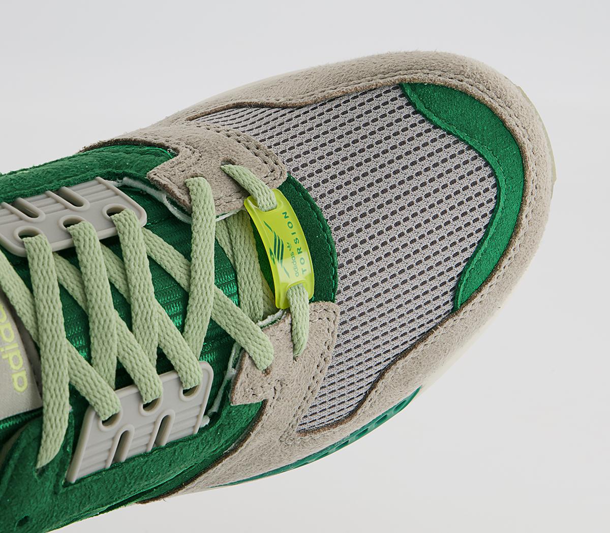 adidas ZX 8000 Trainers Feather Grey Alumina Green - adidas ZX