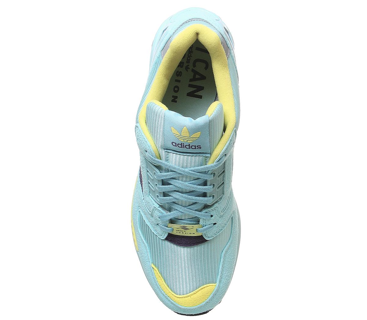 adidas Zx 8000 Clear Aqua Light Aqua Shock Yellow Men's Trainers