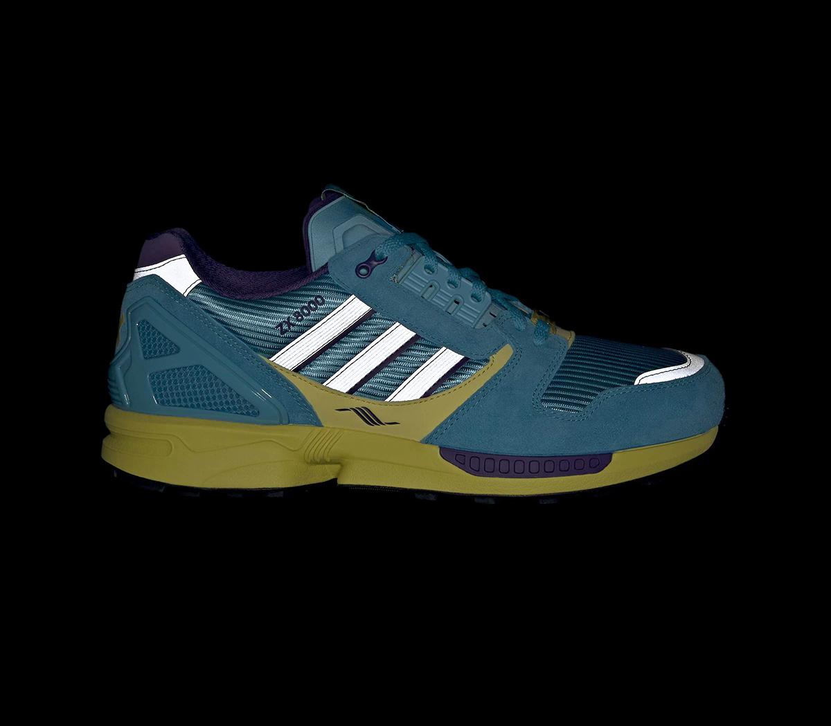 adidas ZX8000 Trainers Blue Glow Blue Glow Unity Purple - Men's