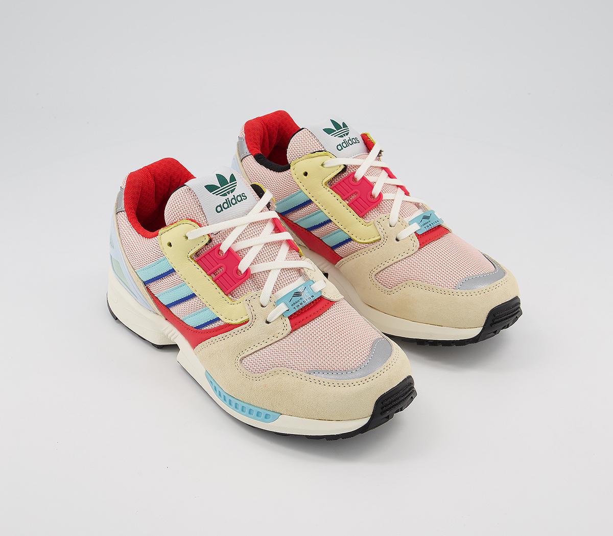 adidas Zx 8000 Vapour Pink Clear Aqua Easy Yellow