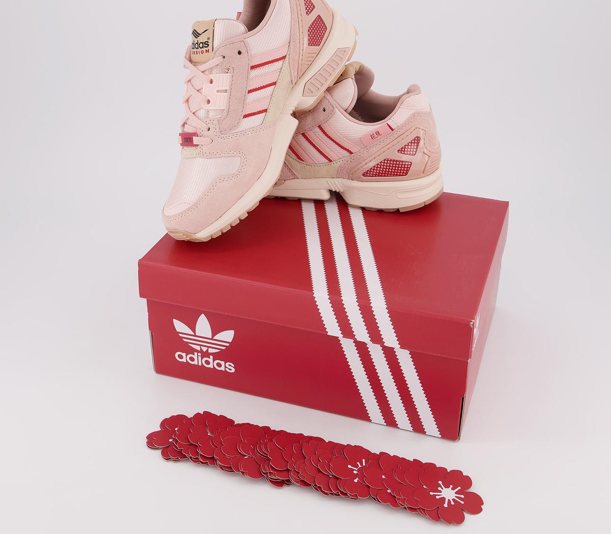 adidas Zx 8000 Trainers Icey Pink Red Vapour Pink - adidas ZX