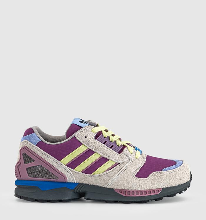 adidas Zx 8000 Trainers Lucky Pink Yellow Tint Grey