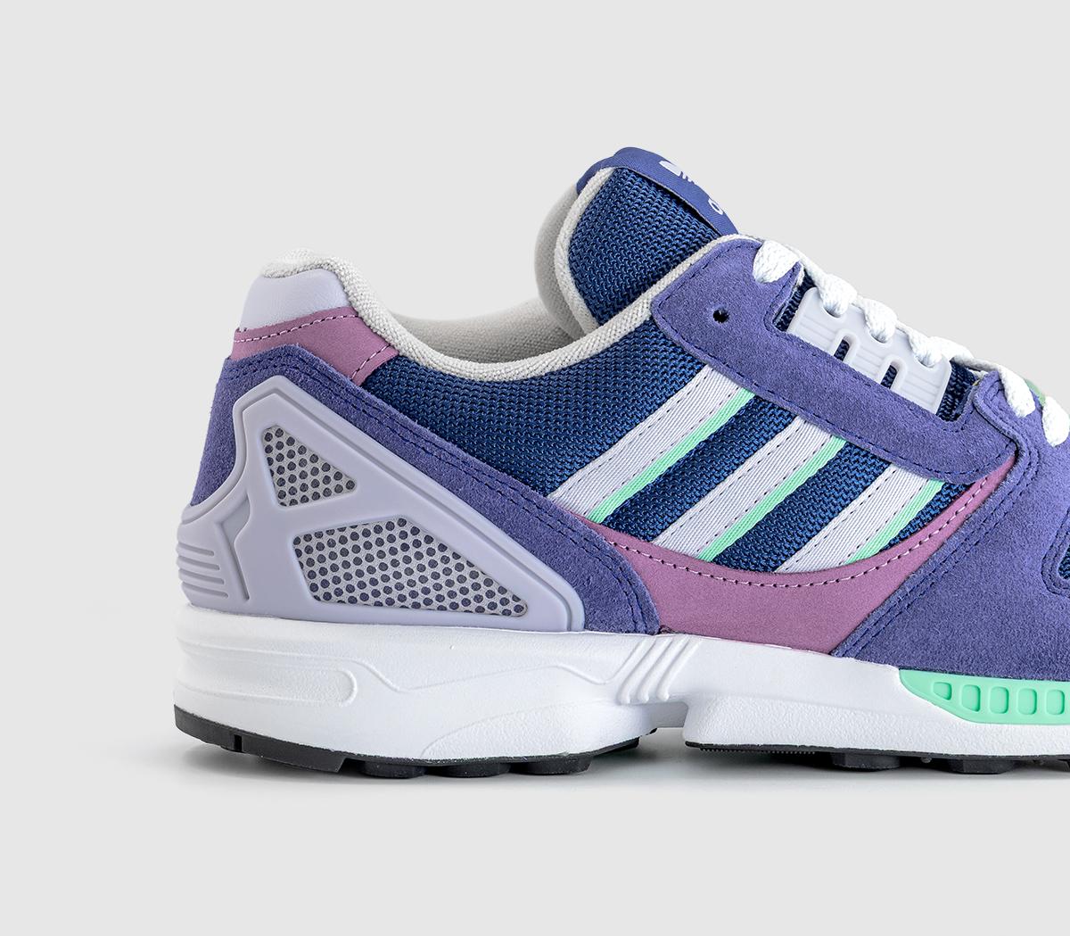 adidas ZX 8000 Trainers Purple Frozen Purple Pulse Mint - Men's
