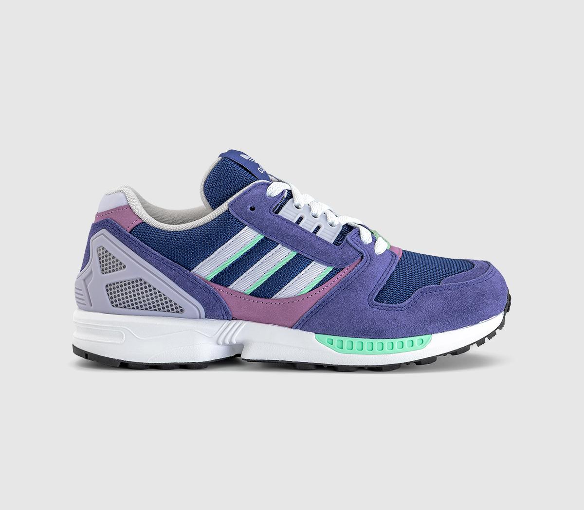 adidas ZX 8000 Trainers Purple Frozen Purple Pulse Mint - Men's