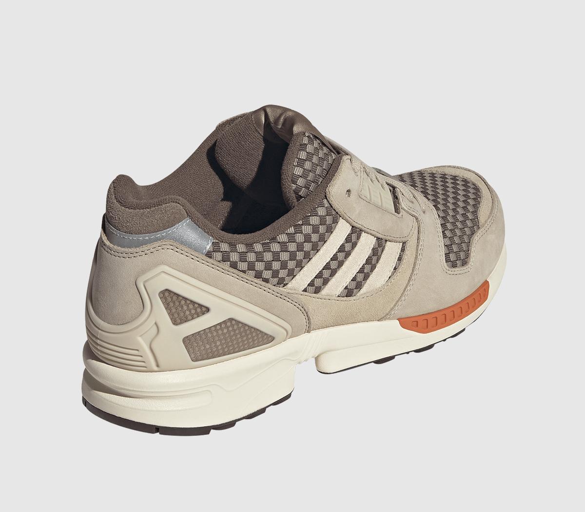 Rustlフィニッシュ adidas Zx 8000 Trainers Dust Sand Crystal Linen Cream White
