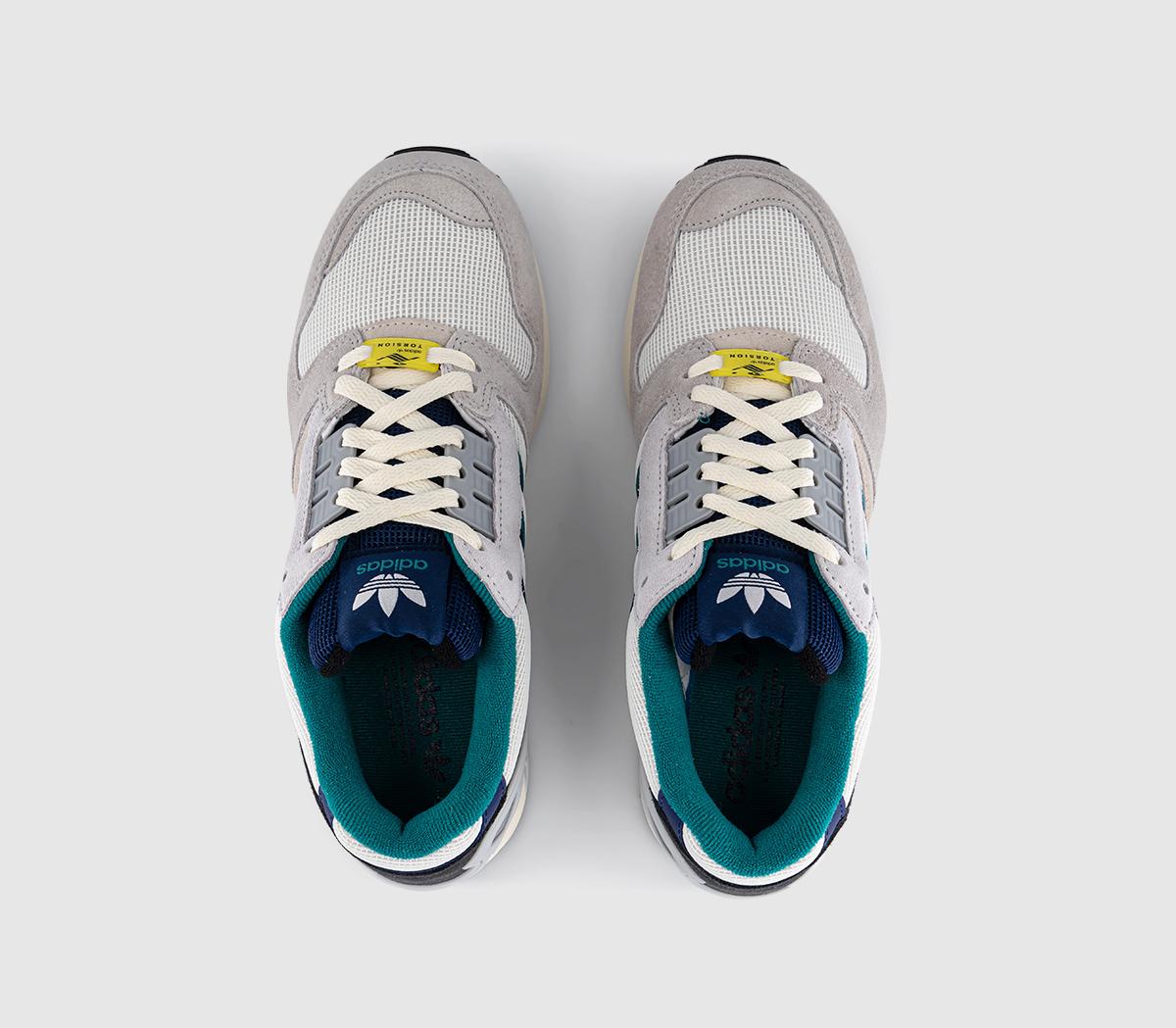 Adidas ZX8000 Trainers Metallic Dark Blue Power Green - Men's