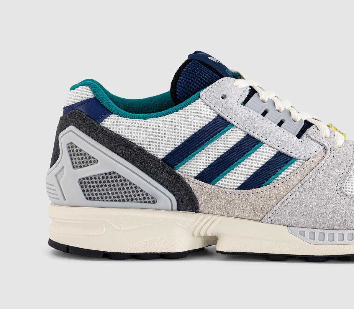 adidasZX8000 TrainersMetallic Dark Blue Power Green