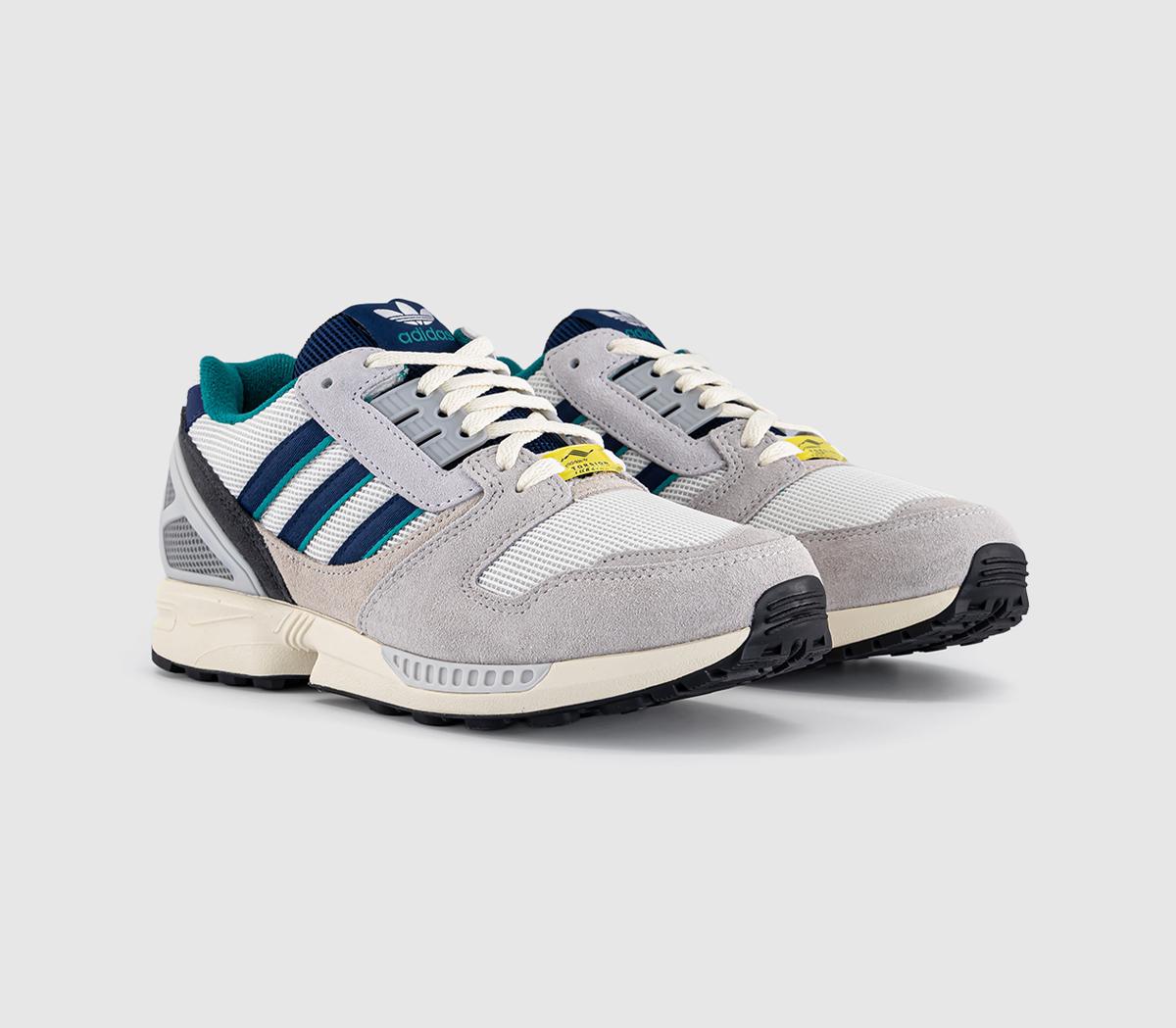 adidas ZX8000 Trainers Metallic Dark Blue Power Green - Men's Trainers