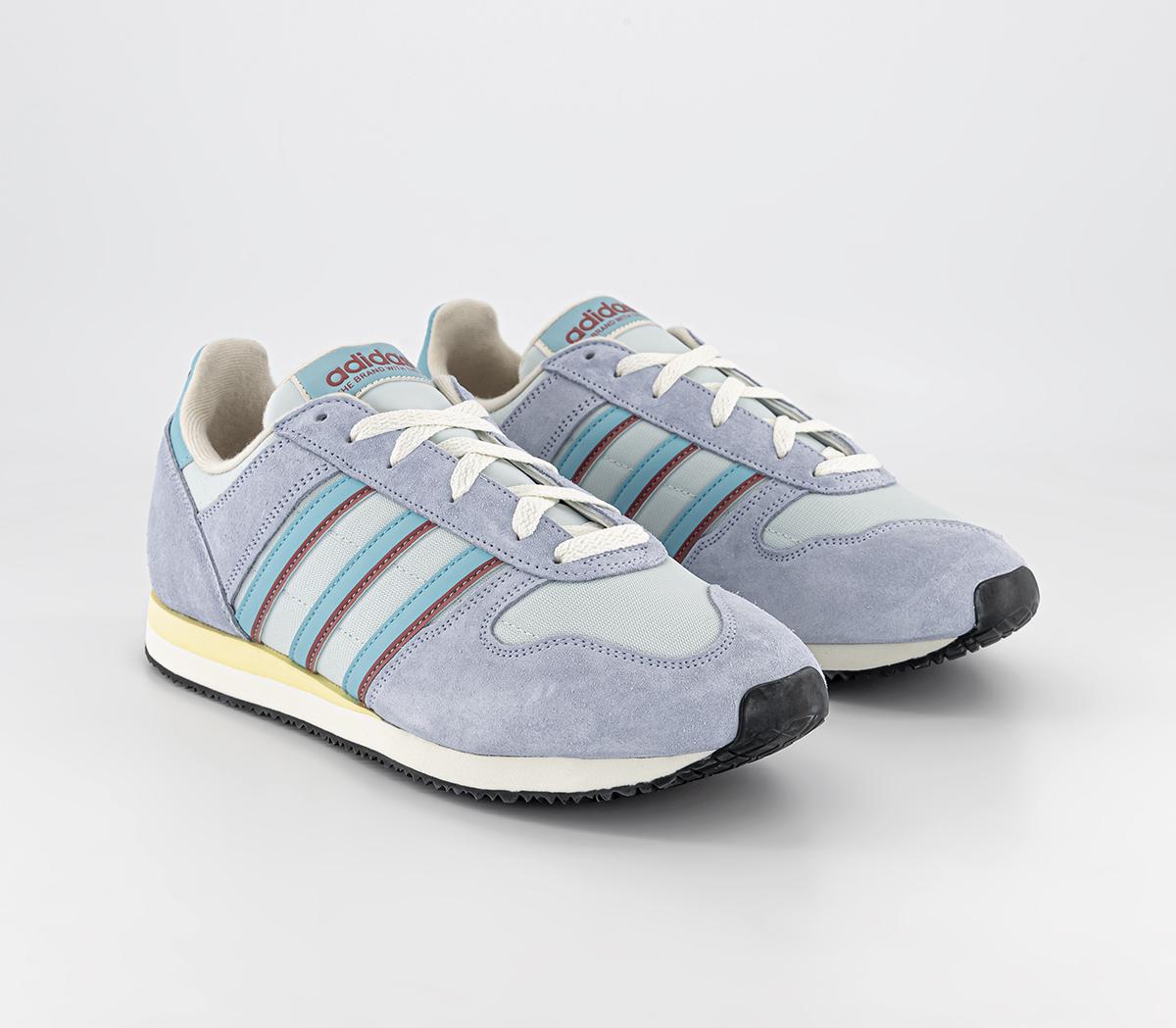adidas Race Walk Trainers Almost Blue Almost Blue Yellow - Men's Trainers