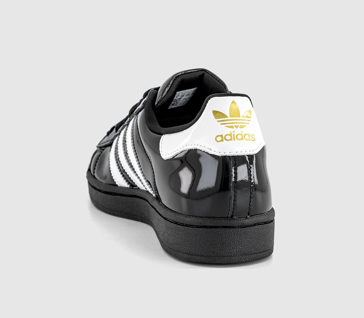adidasSuperstar II TrainersBlack White Patent