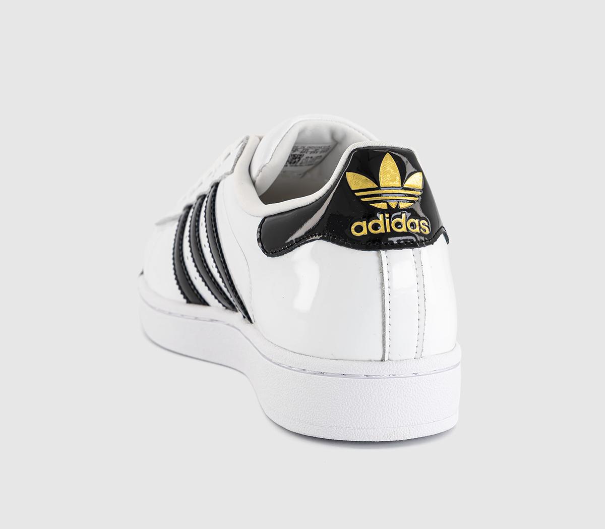 adidasSuperstar II TrainersWhite Black Patent
