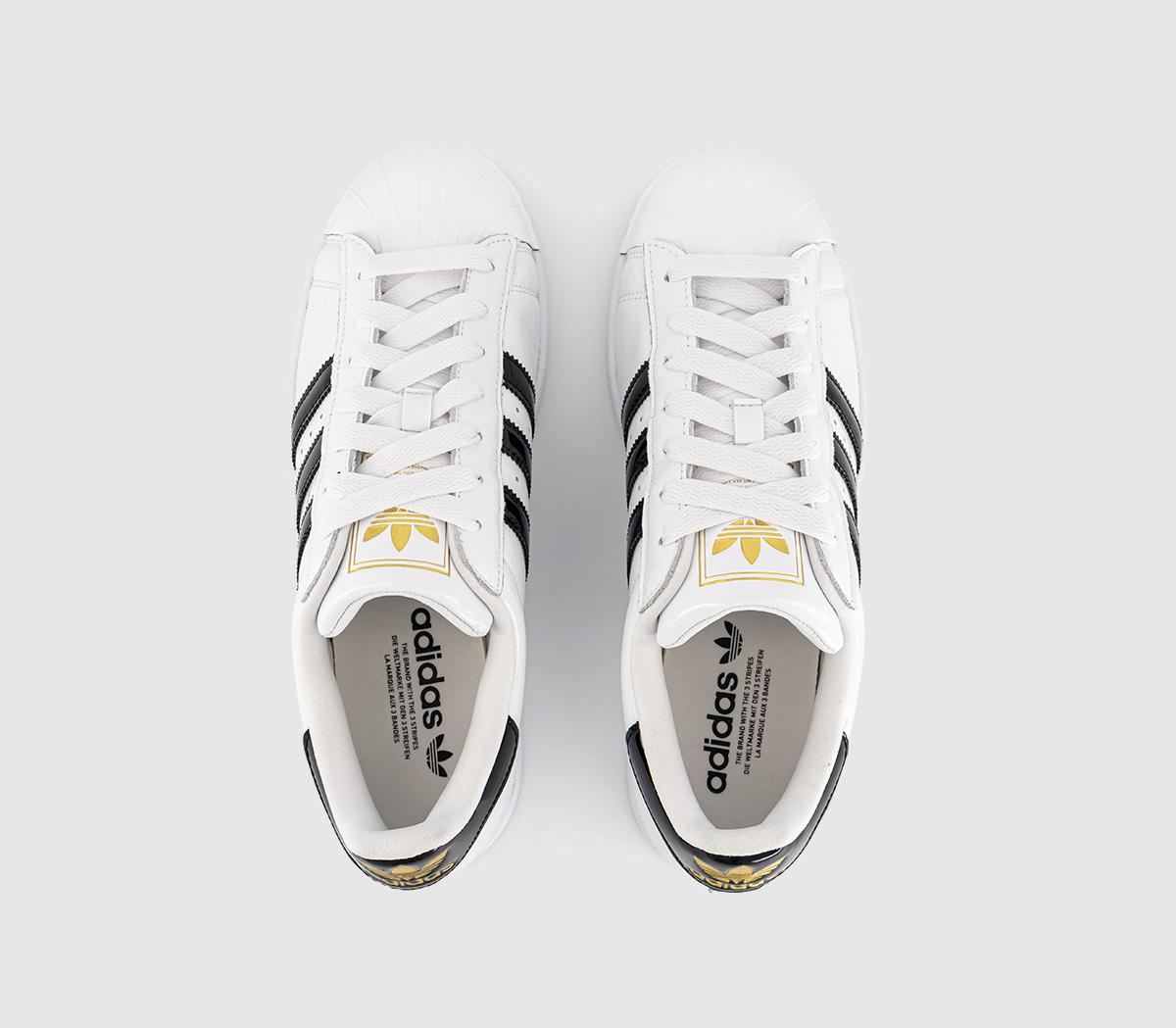 adidasSuperstar II TrainersWhite Black Patent