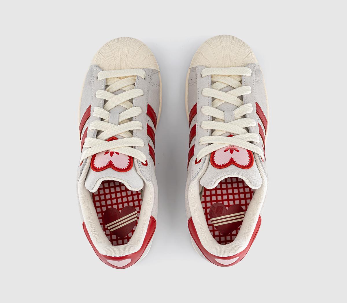 adidasSuperstar II TrainersCream White Better Scarlet Sandy Pink