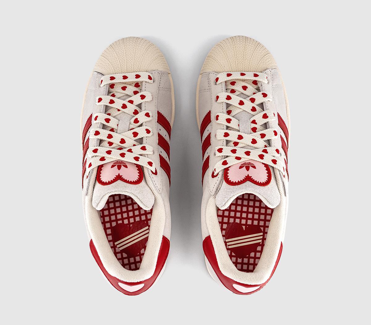 adidasSuperstar II TrainersCream White Better Scarlet Sandy Pink