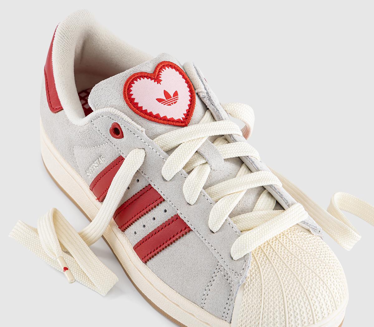 adidasSuperstar II TrainersCream White Better Scarlet Sandy Pink