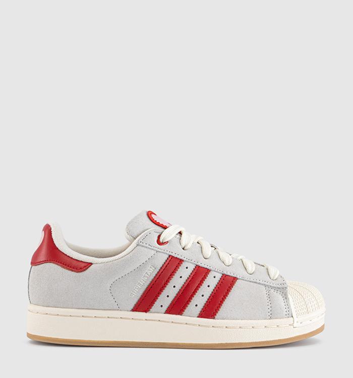 adidas Superstar II Trainers Cream White Better Scarlet Sandy Pink