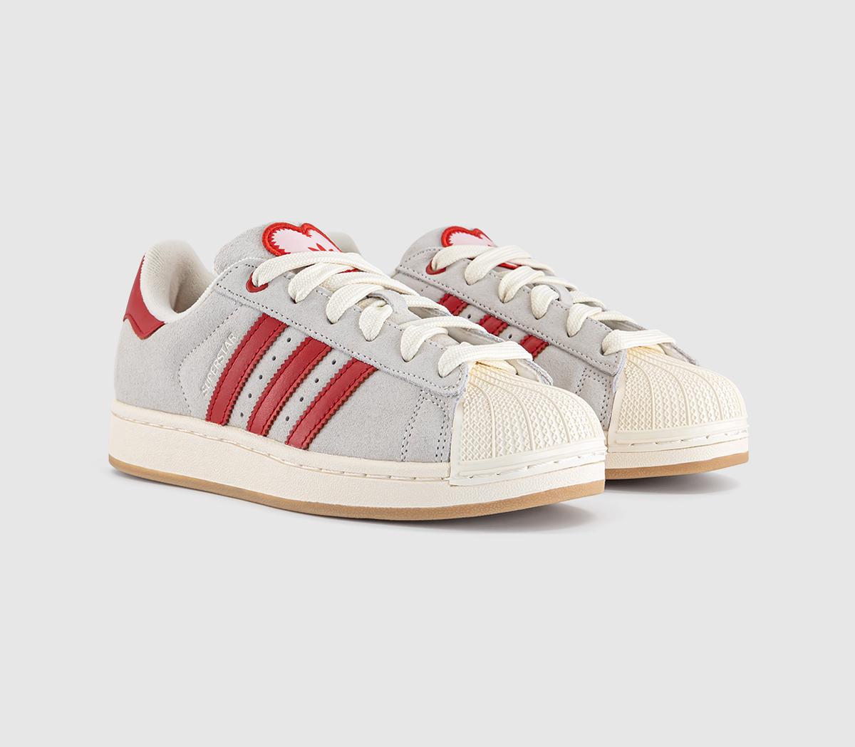 adidasSuperstar II TrainersCream White Better Scarlet Sandy Pink