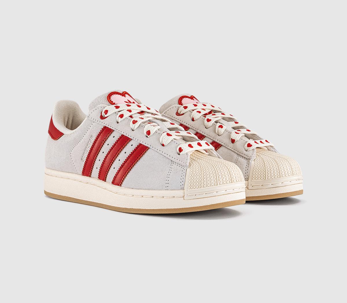 adidasSuperstar II TrainersCream White Better Scarlet Sandy Pink