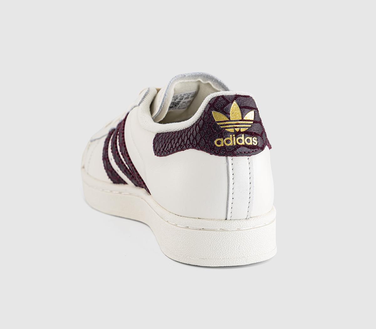 adidasSuperstar II TrainersOffwhite Maroon Gold Metallic