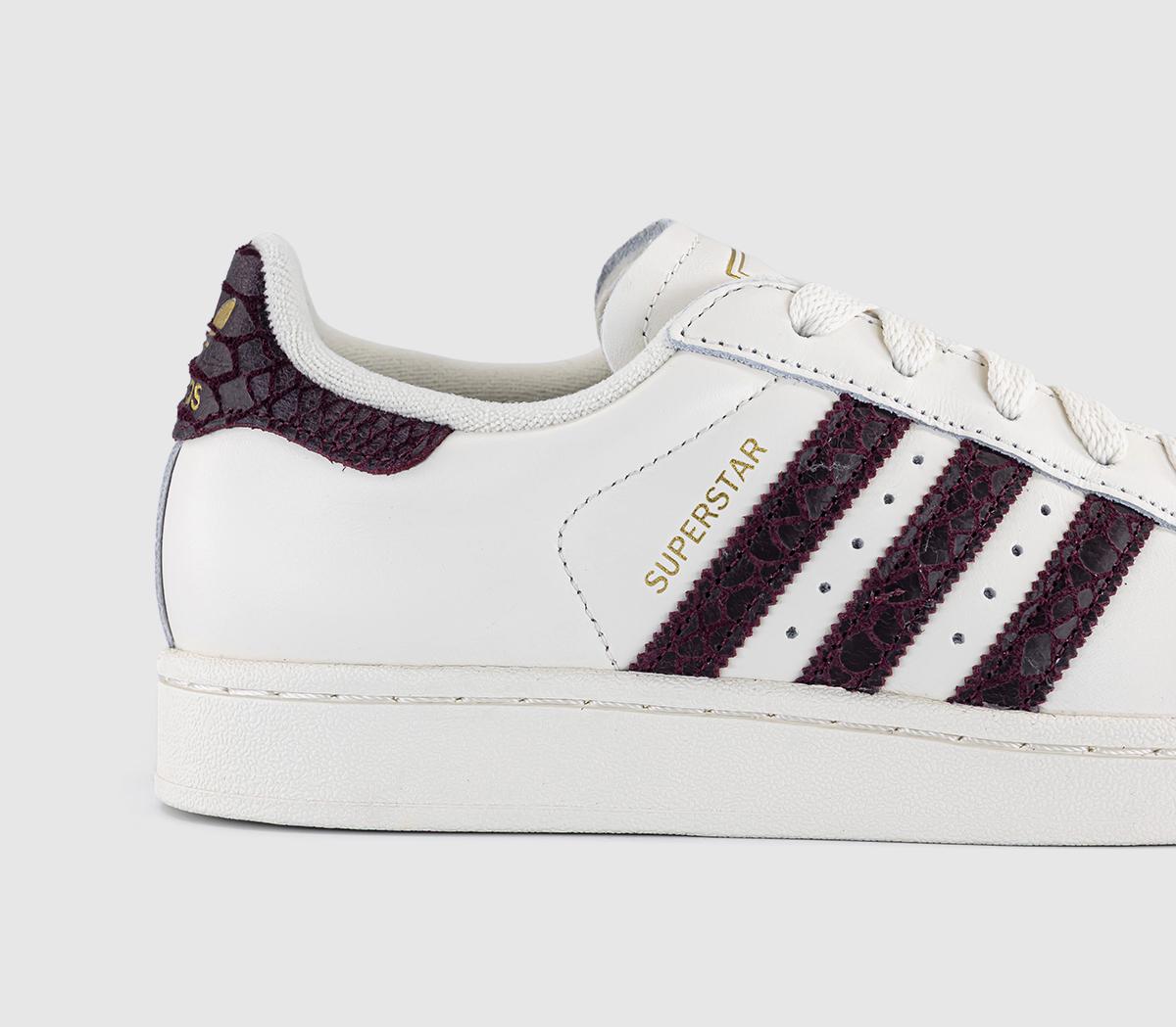 adidasSuperstar II TrainersOffwhite Maroon Gold Metallic