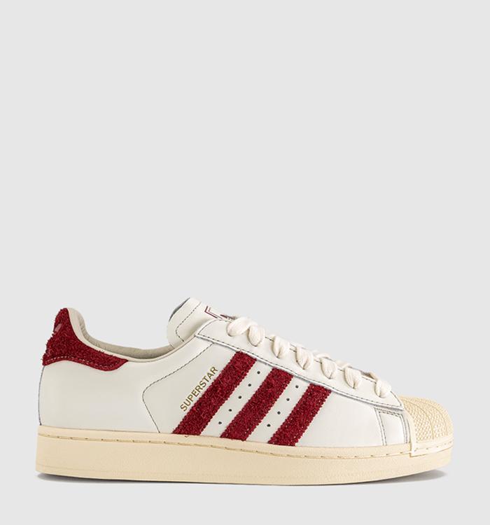 adidas Superstar II Trainers Off White Rust Red Warm Vanilla