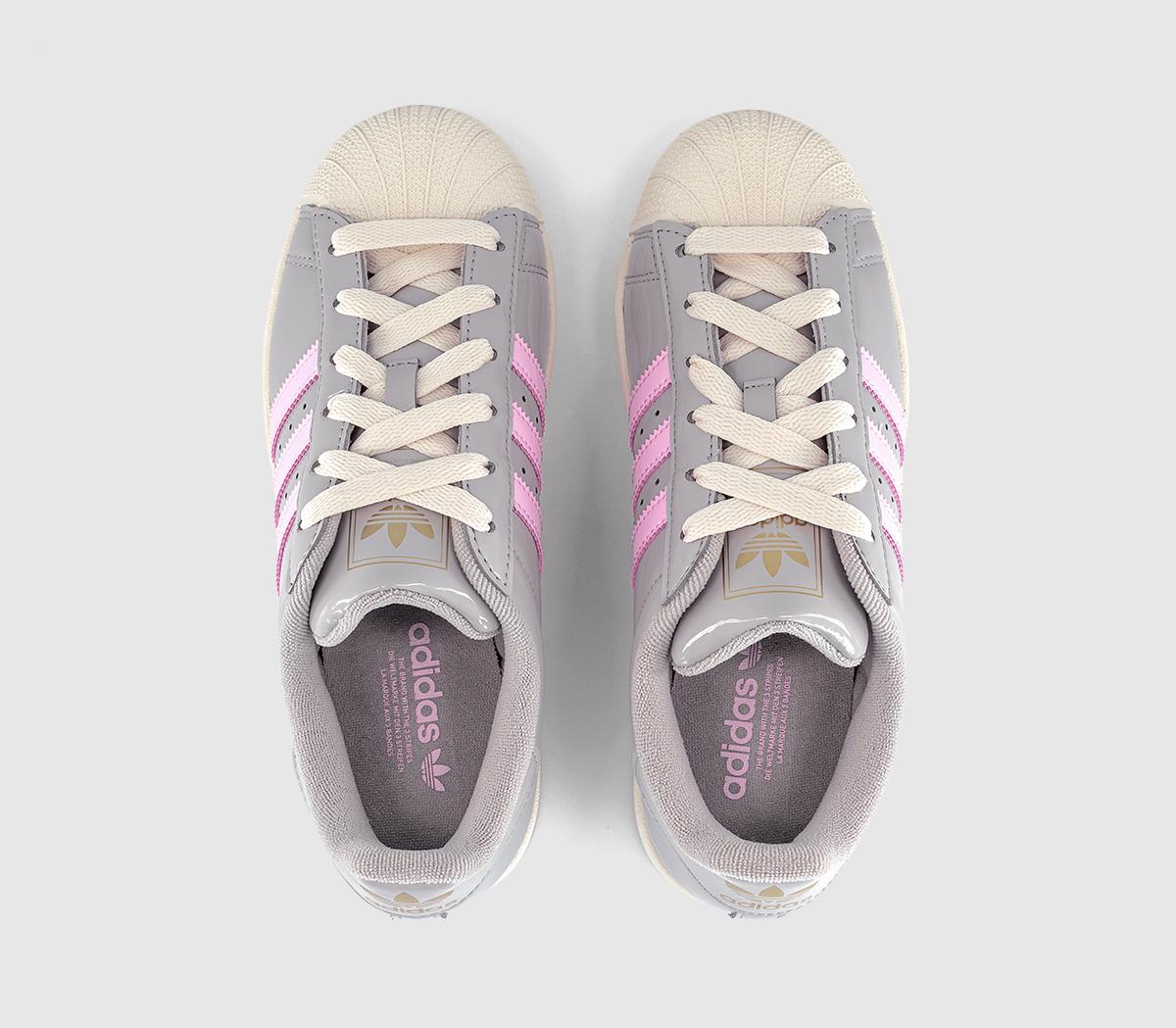 adidasSuperstar II TrainersGrey Clear Pink Offwhite