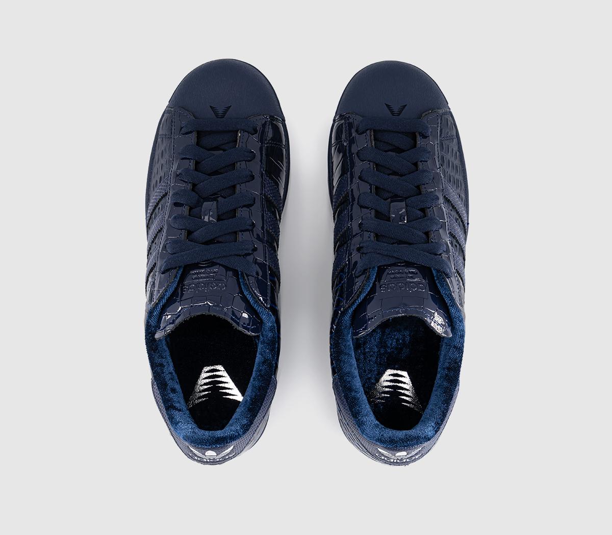 adidas Superstar II Trainers Anthony Edwards Navy Croc - Men's
