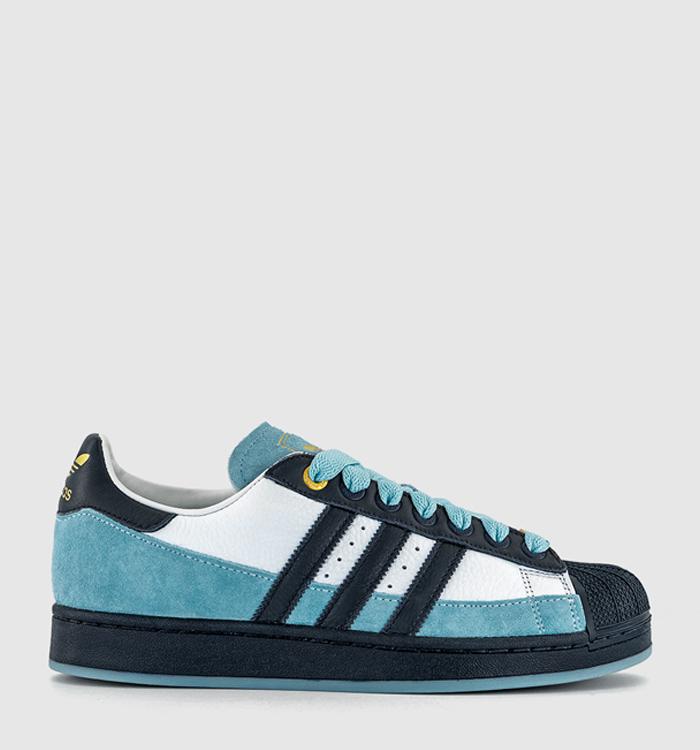 adidas Superstar II Trainers Afa Home Blue White