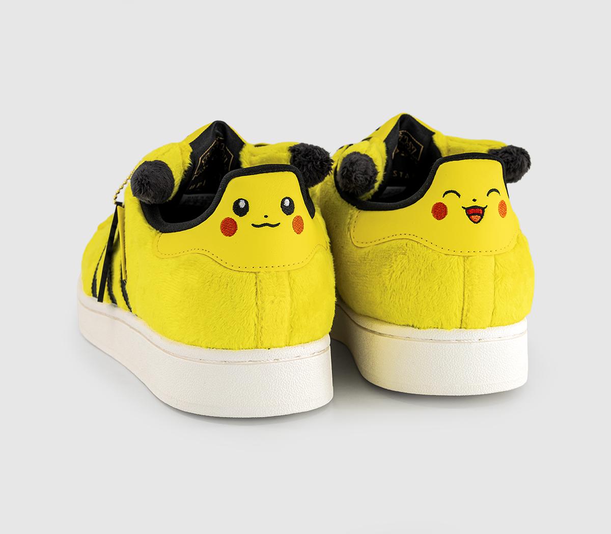 adidasSuperstar II TrainersPokemon Yellow Yellow Black