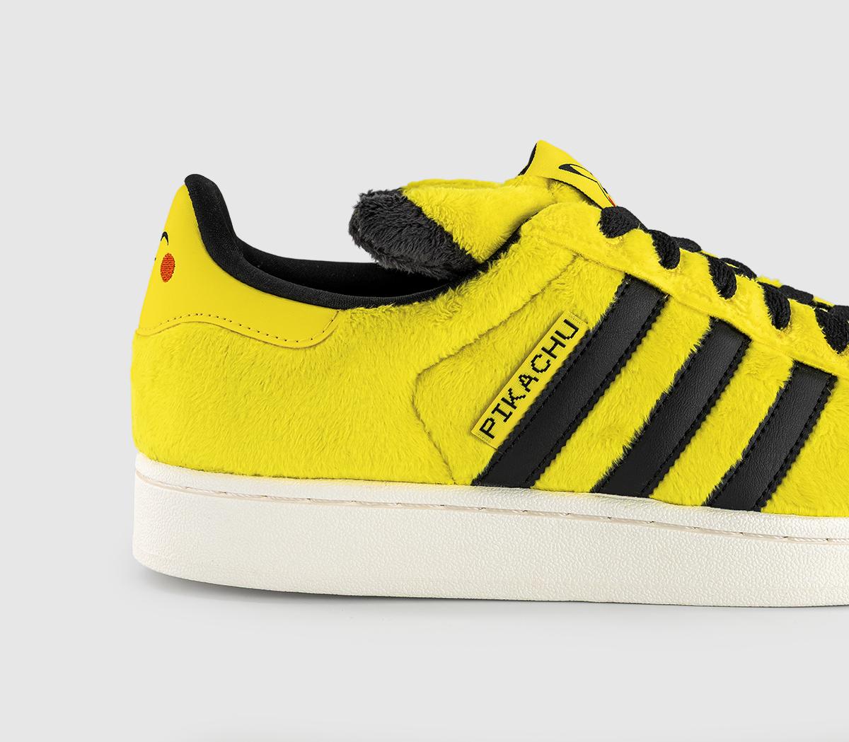 adidasSuperstar II TrainersPokemon Yellow Yellow Black