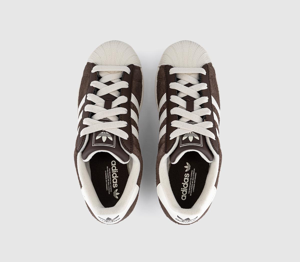 adidasSuperstar II TrainersShadow Brown Off White Gold Metallic
