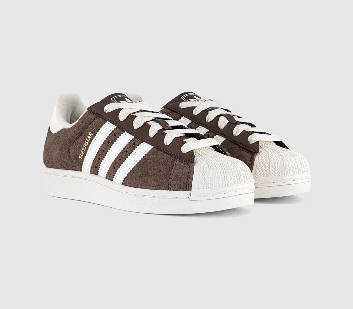 adidasSuperstar II TrainersShadow Brown Off White Gold Metallic