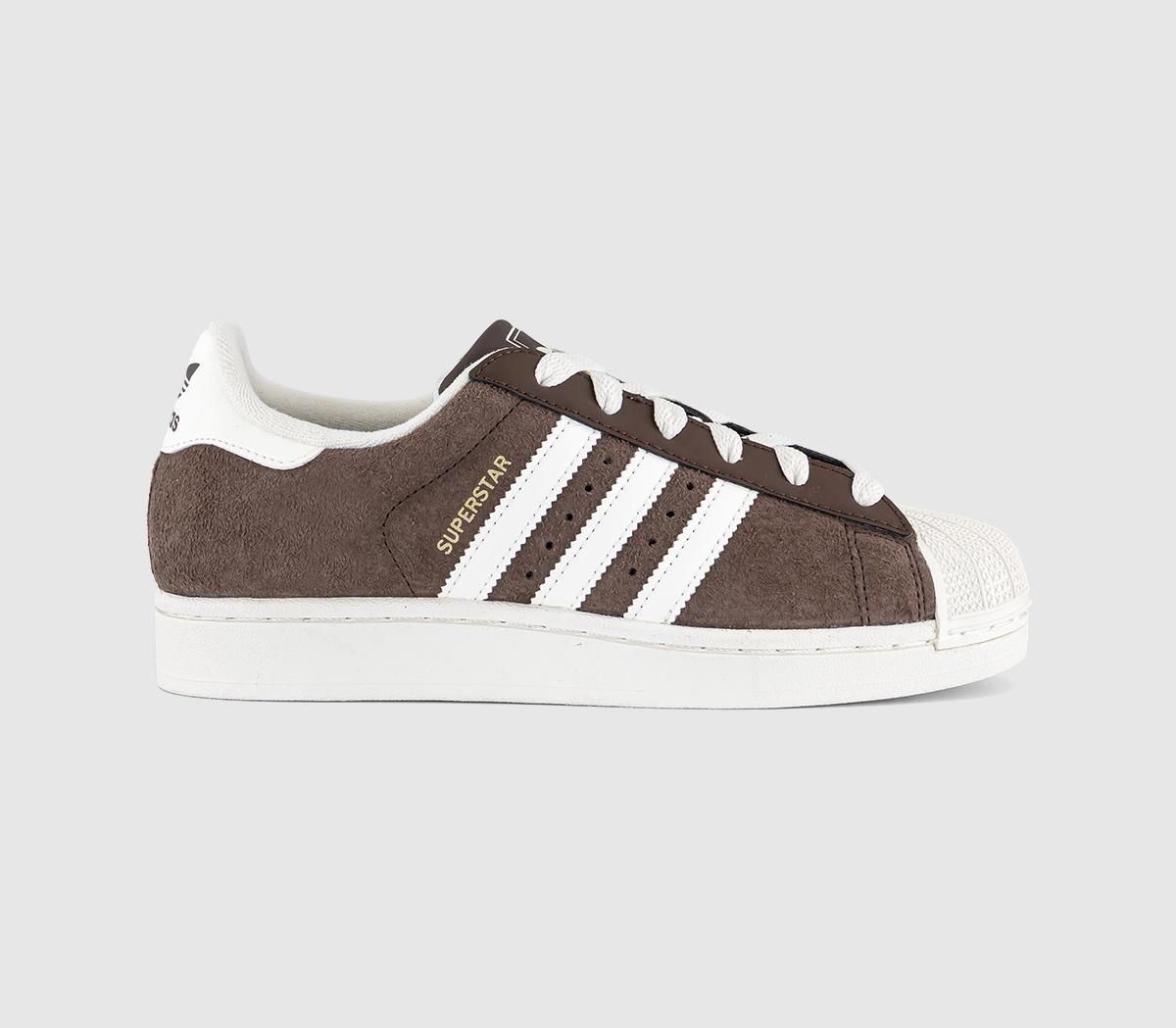 adidasSuperstar II TrainersShadow Brown Off White Gold Metallic