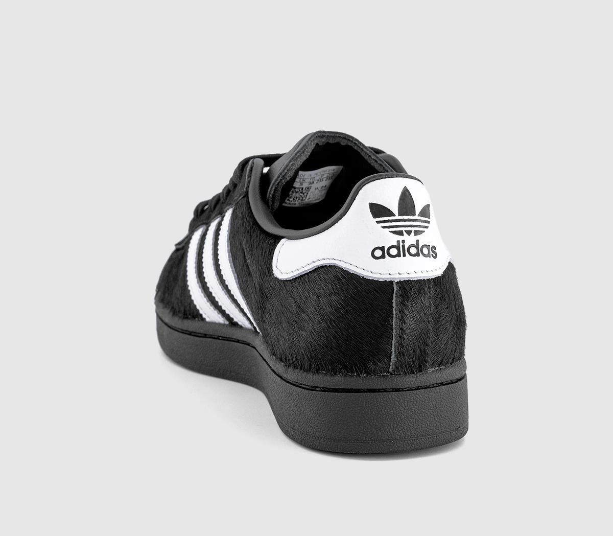 adidasSuperstar II TrainersCore Black White Black Pony