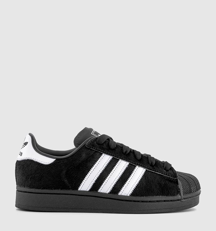 adidas Superstar II Trainers Core Black White Black Pony