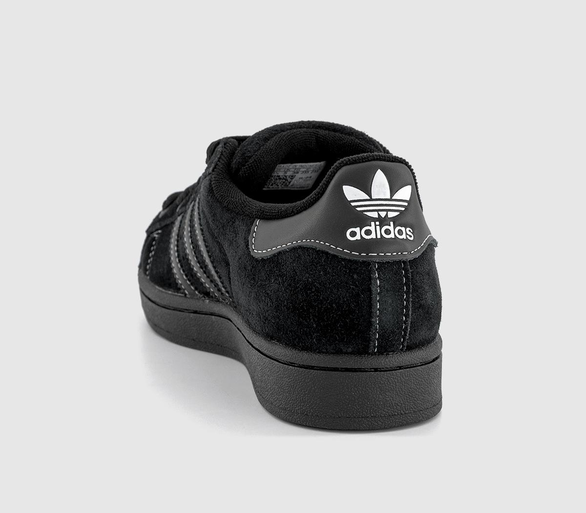 adidasSuperstar II TrainersCore Black White Stitching