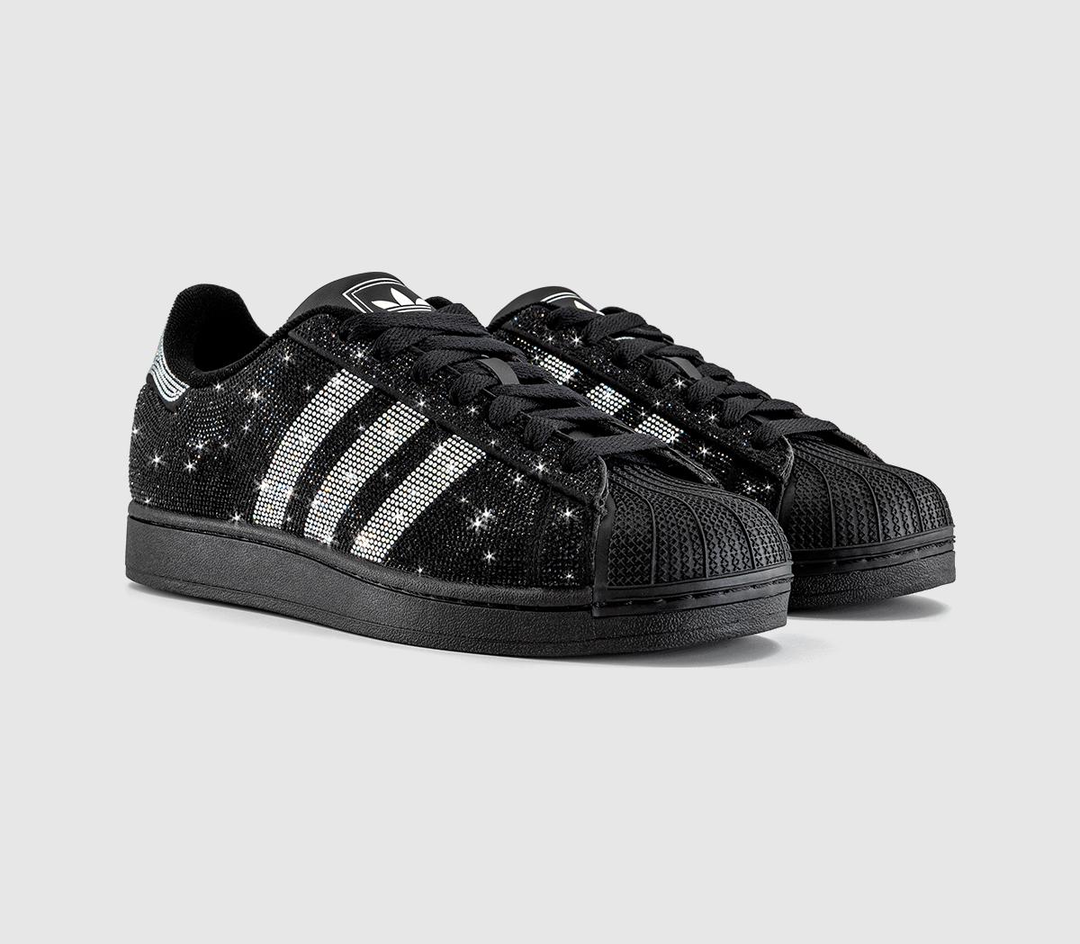 adidasSuperstar II TrainersCrystal Black Silver Off White