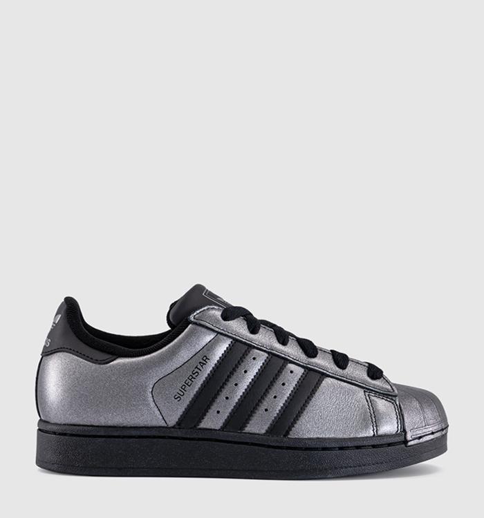 adidas Superstar II Trainers Black Black Iron Metallic