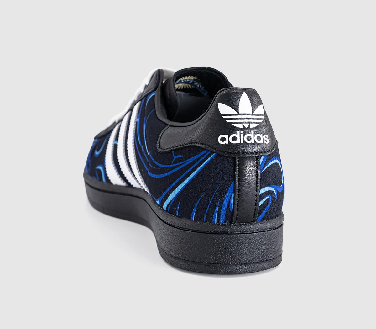 adidasSuperstar II TrainersAfa Away Core Black White Lucid Blue
