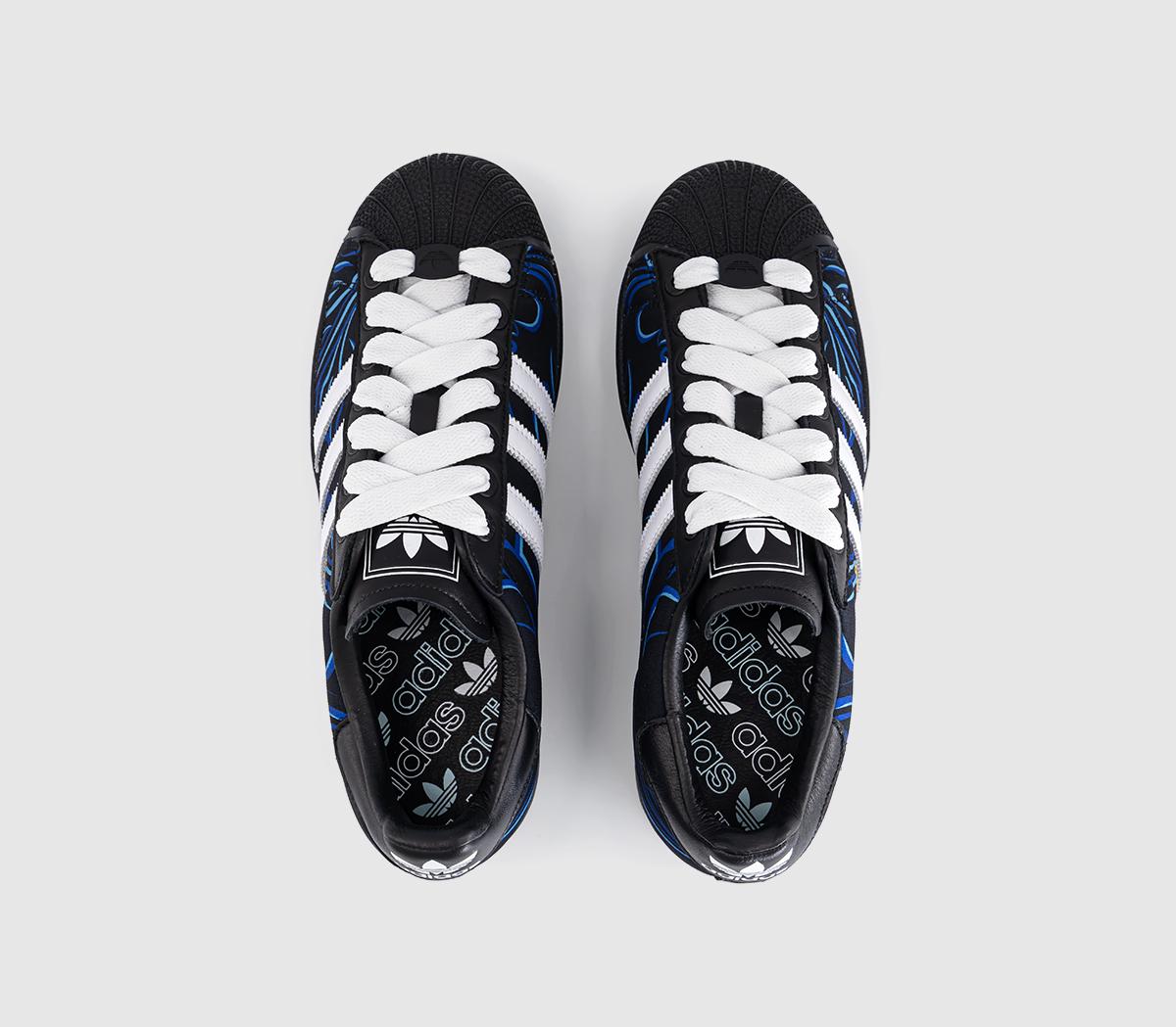 adidasSuperstar II TrainersAfa Away Core Black White Lucid Blue