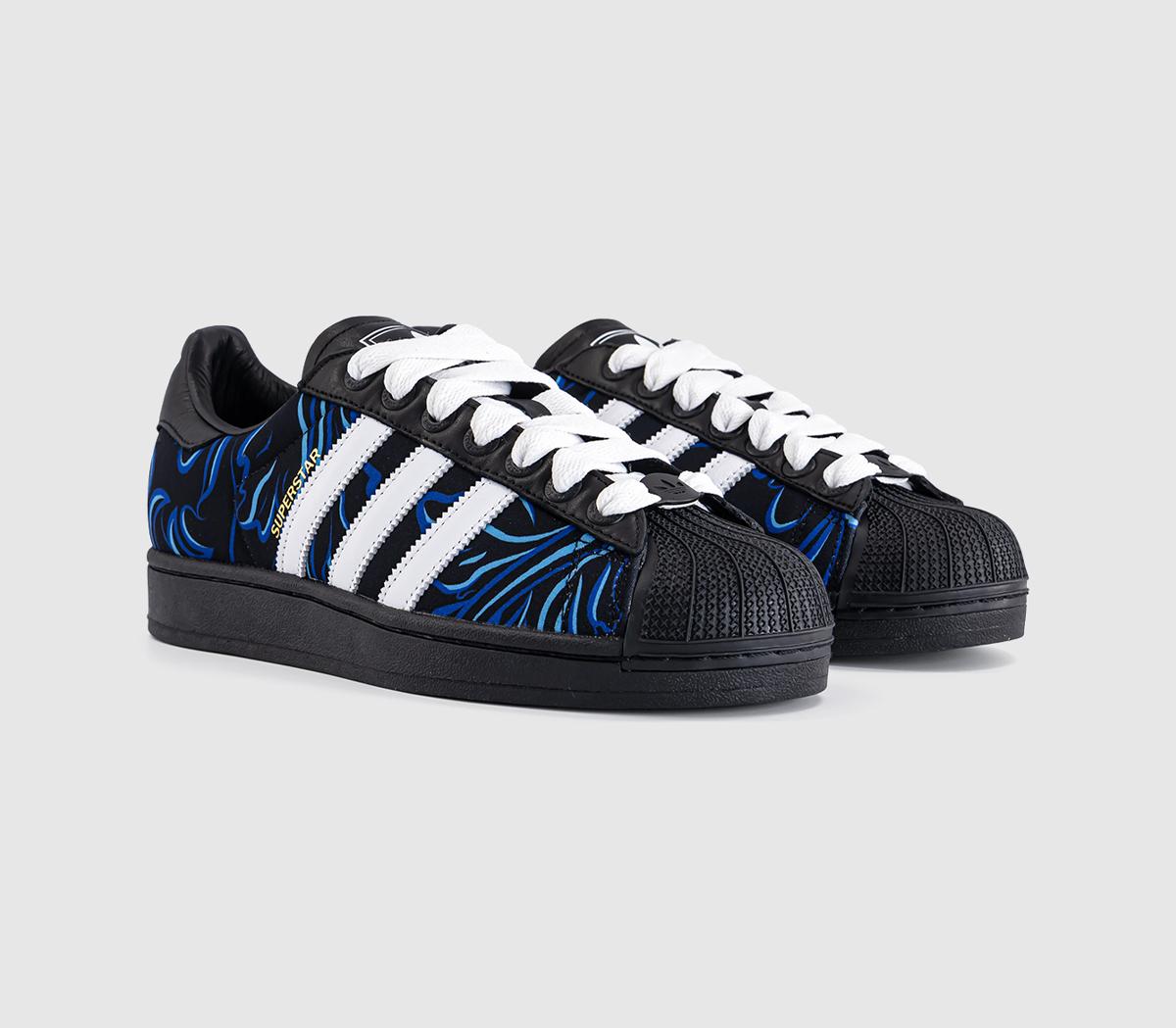 adidasSuperstar II TrainersAfa Away Core Black White Lucid Blue